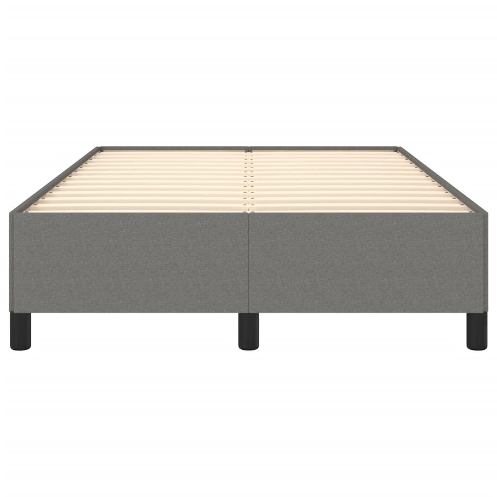 Sängram utan madrass mörkgrå 120x200 cm tyg