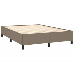 Sängram utan madrass taupe 140x190 cm tyg