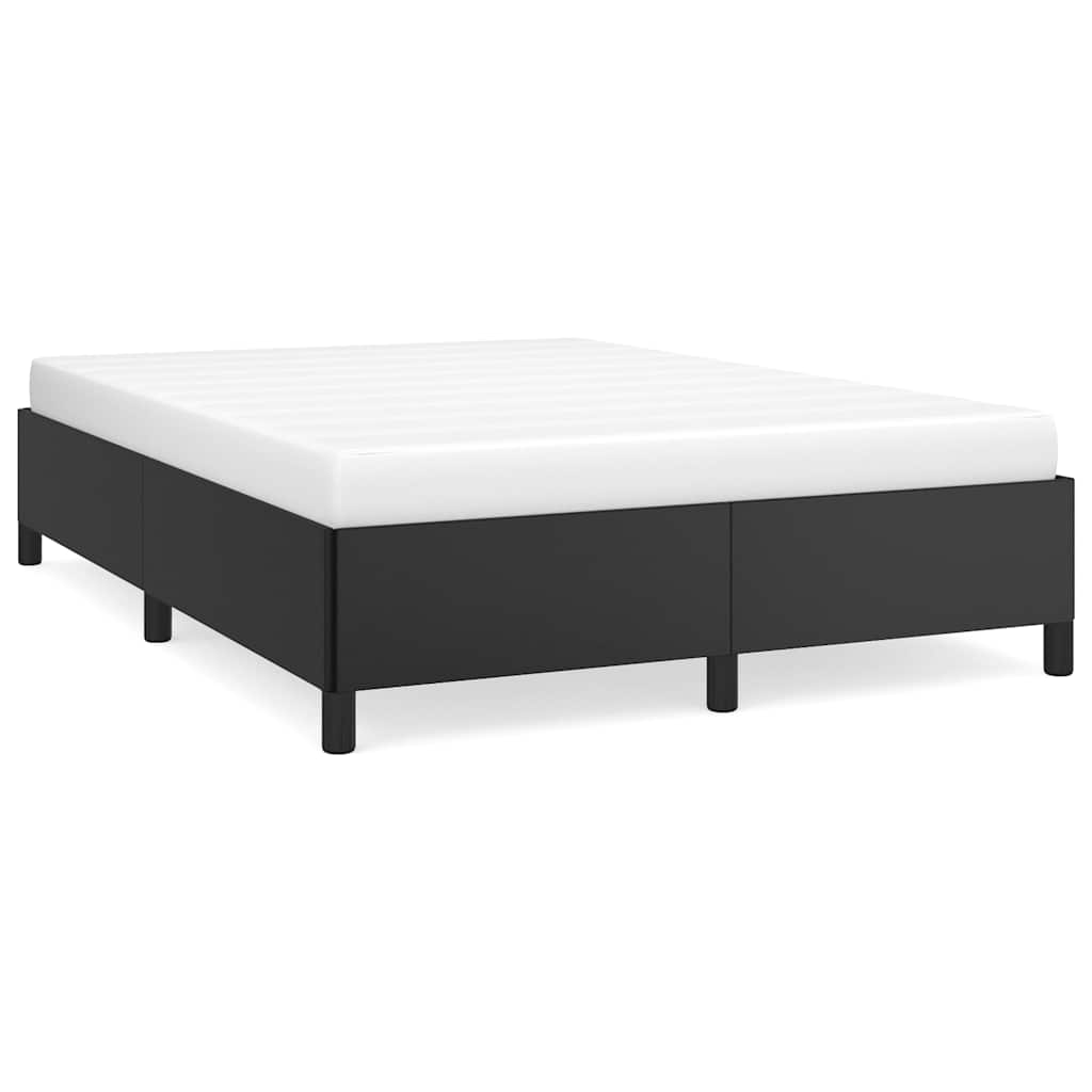 Sängram utan madrass svart 152x203 cm queen size konstläder