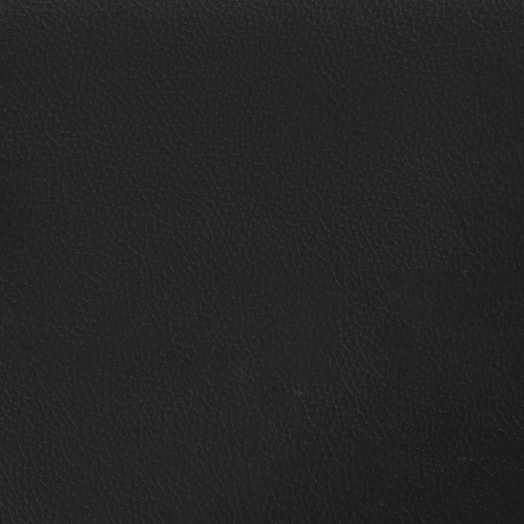 Sängram med huvudgavel utan madrass svart 140x190 cm