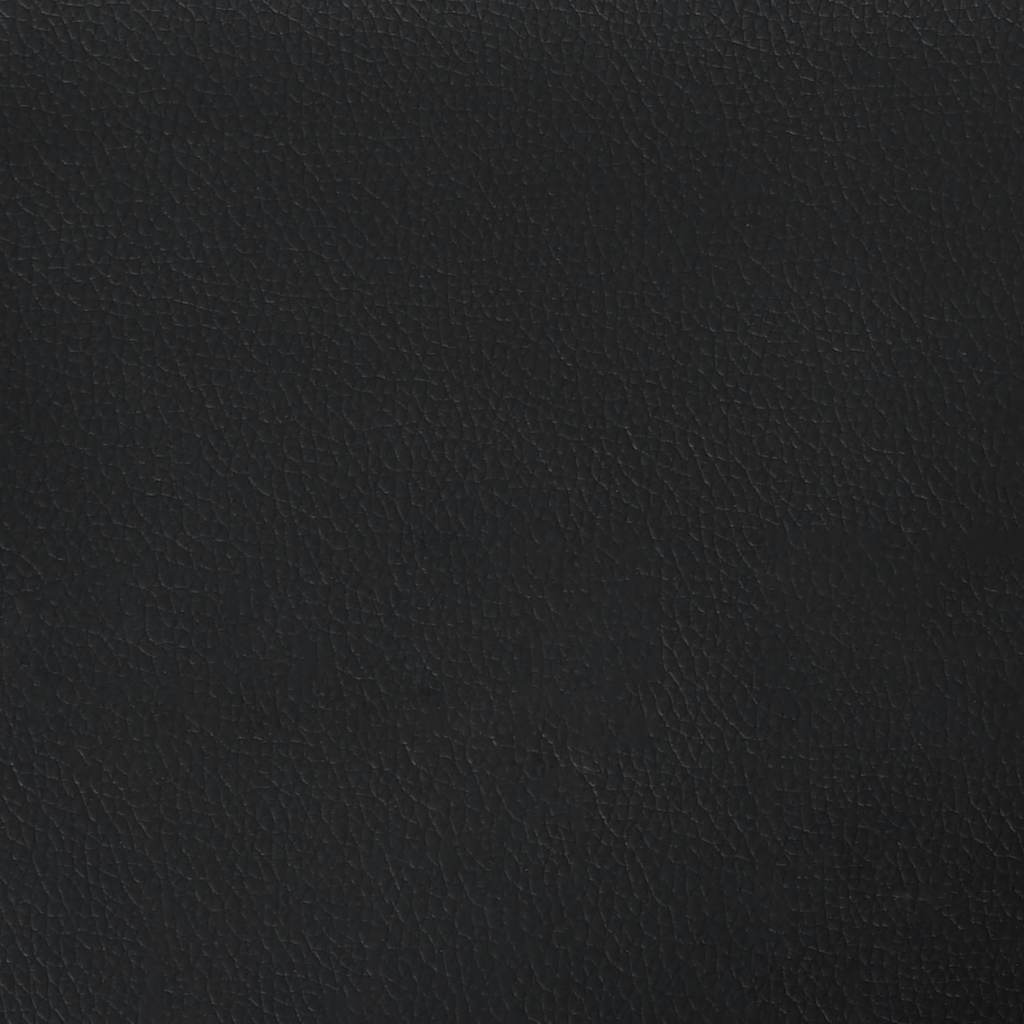 Sängram med huvudgavel utan madrass svart 180x200 cm