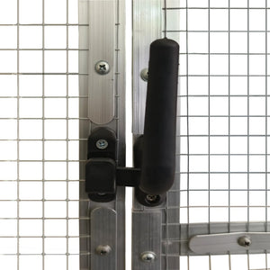 Fågelvoljär silver 179x100x185 cm aluminium