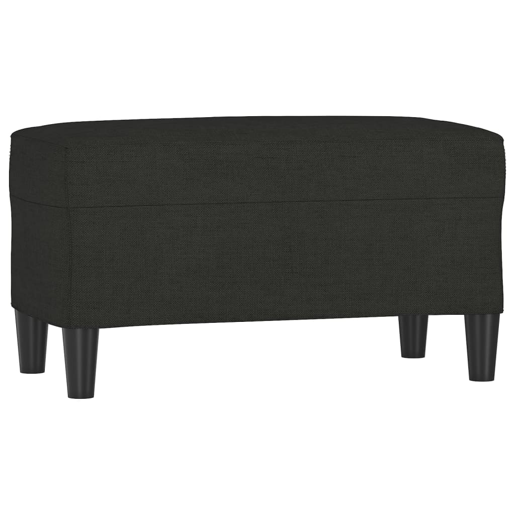 Bänk svart 70x35x41 cm tyg