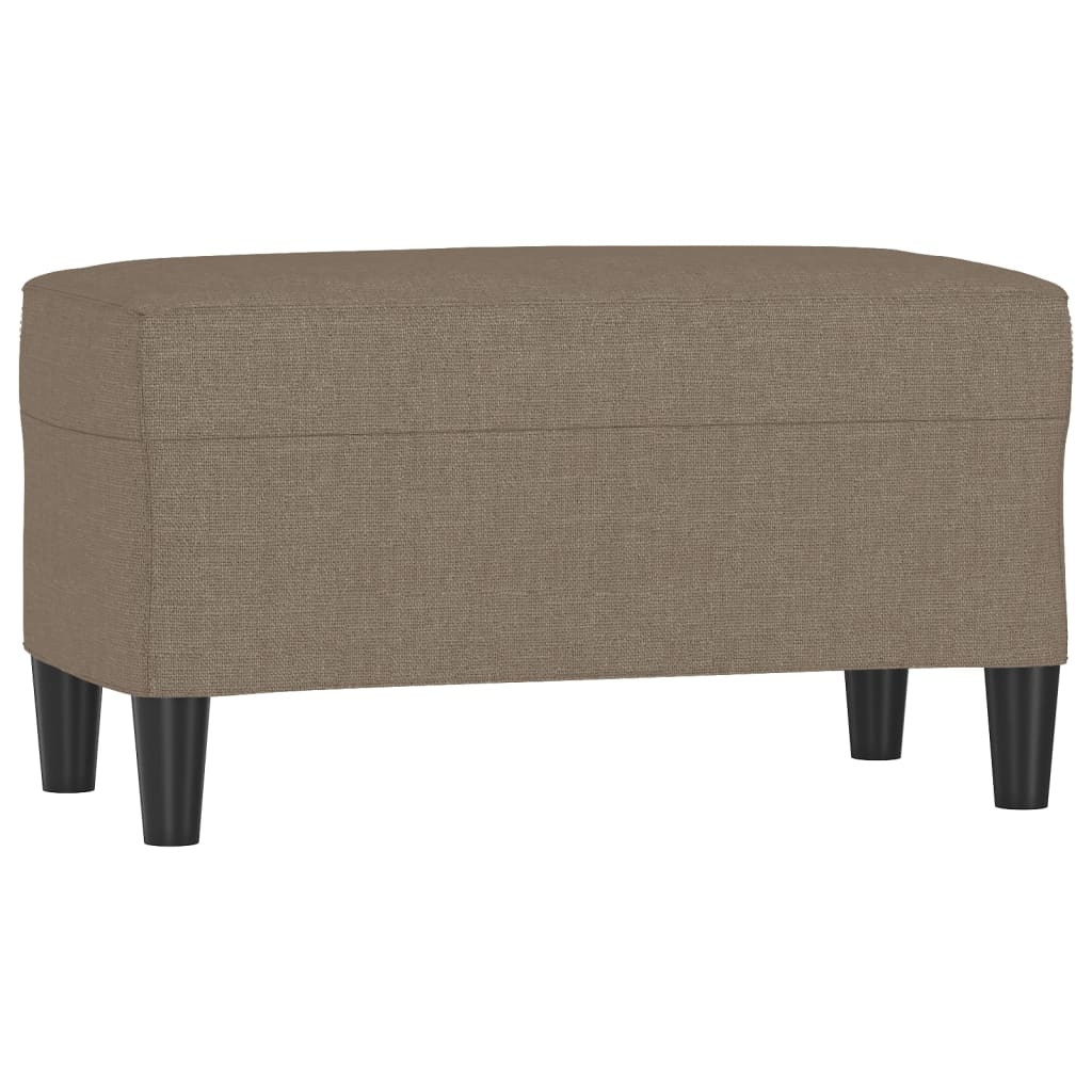Bänk taupe 70x35x41 cm tyg