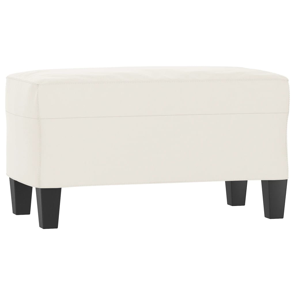 Bänk Beige 70x35x41 cm mikrofibertyg