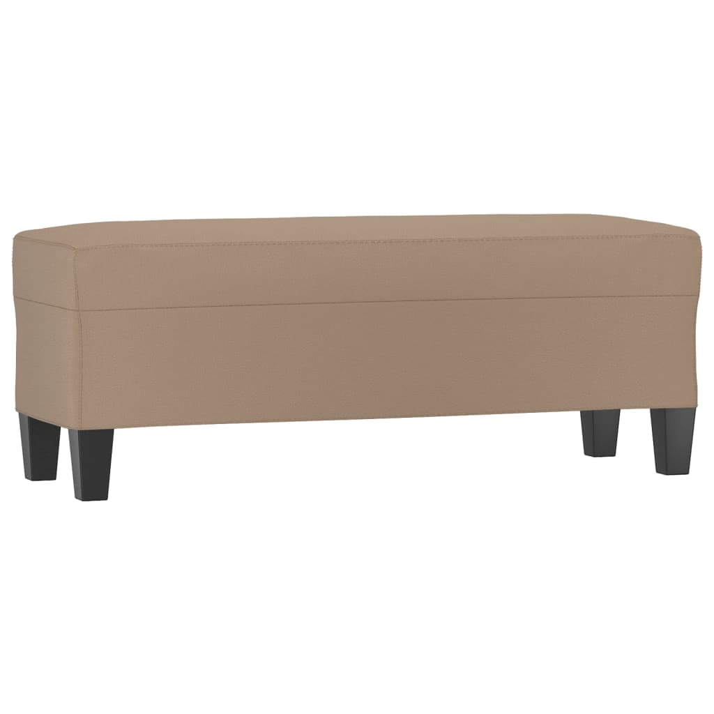 Bänk cappuccino 100x35x41 cm konstläder
