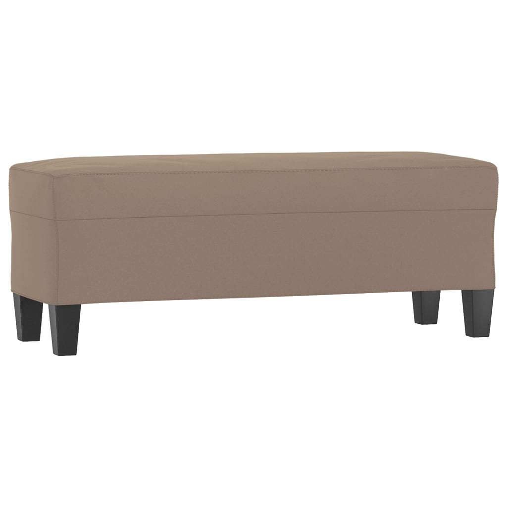 Bänk Taupe 100x35x41 cm mikrofibertyg