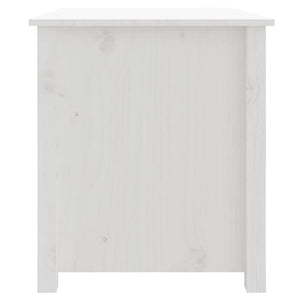 Soffbord vit 71x49x55 cm massiv furu
