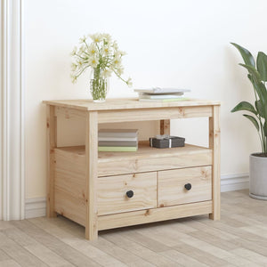 Soffbord 71x49x55 cm massiv furu