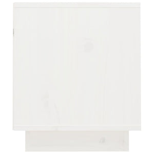 Tv-bänk vit 70x34x40 cm massiv furu