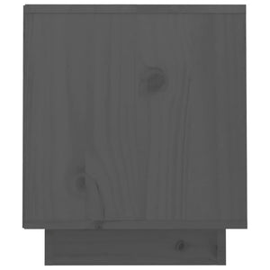 Tv-bänk grå 70x34x40 cm massiv furu