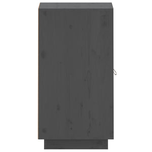 Skåp grå 34x40x75 cm massiv furu