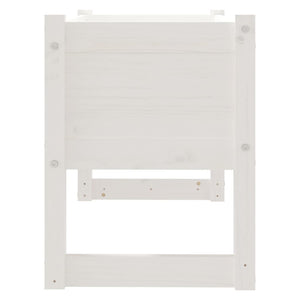 Odlingslåda vit 78x40x52 cm massiv furu