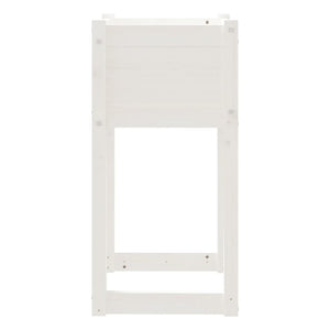 Odlingslåda vit 40x40x81 cm massiv furu