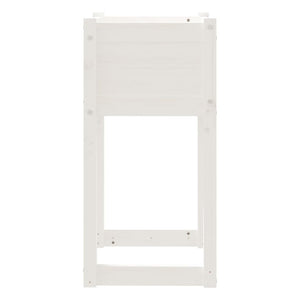 Odlingslådor 2 st vit 40x40x81 cm massiv furu