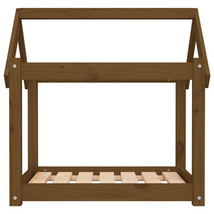 Hundbädd honungsbrun 71x55x70 massiv furu