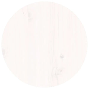 Soffbord vit Ø 35x35 cm massiv furu