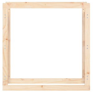 Vedställ 100x25x100 cm massiv furu