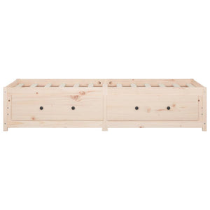 Dagbädd utan madrass 80x200 cm massiv furu