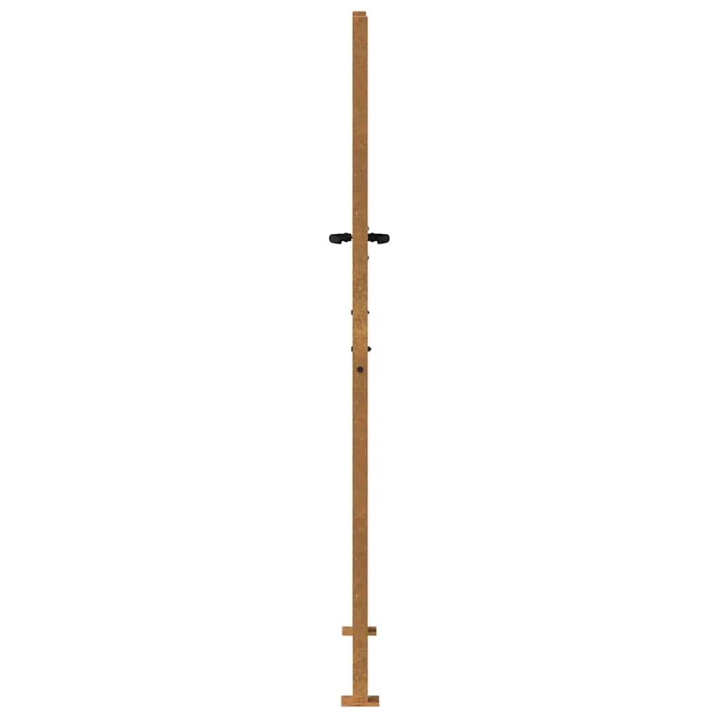 Trädgårdsgrind 100x200 cm cortenstål bambudesign