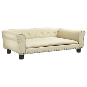 Hundbädd gräddvit 95x55x30 cm konstläder