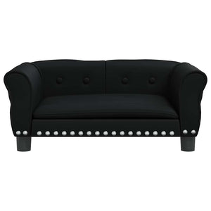 Hundbädd svart 70x45x30 cm konstläder