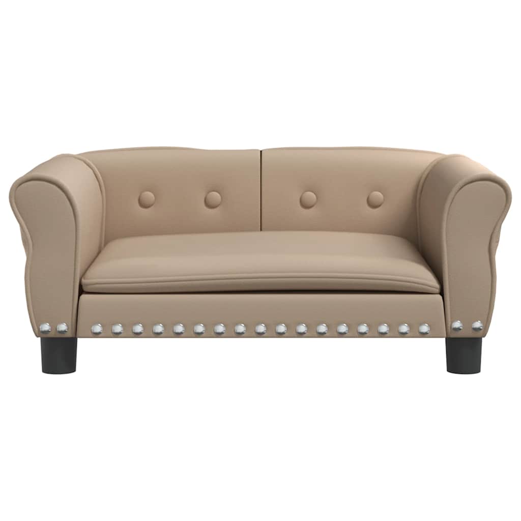 Hundbädd cappuccino 70x45x30 cm konstläder