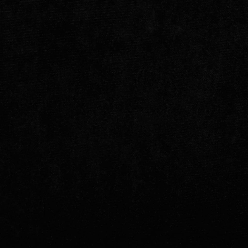 Hundbädd svart 70x45x30 cm sammet