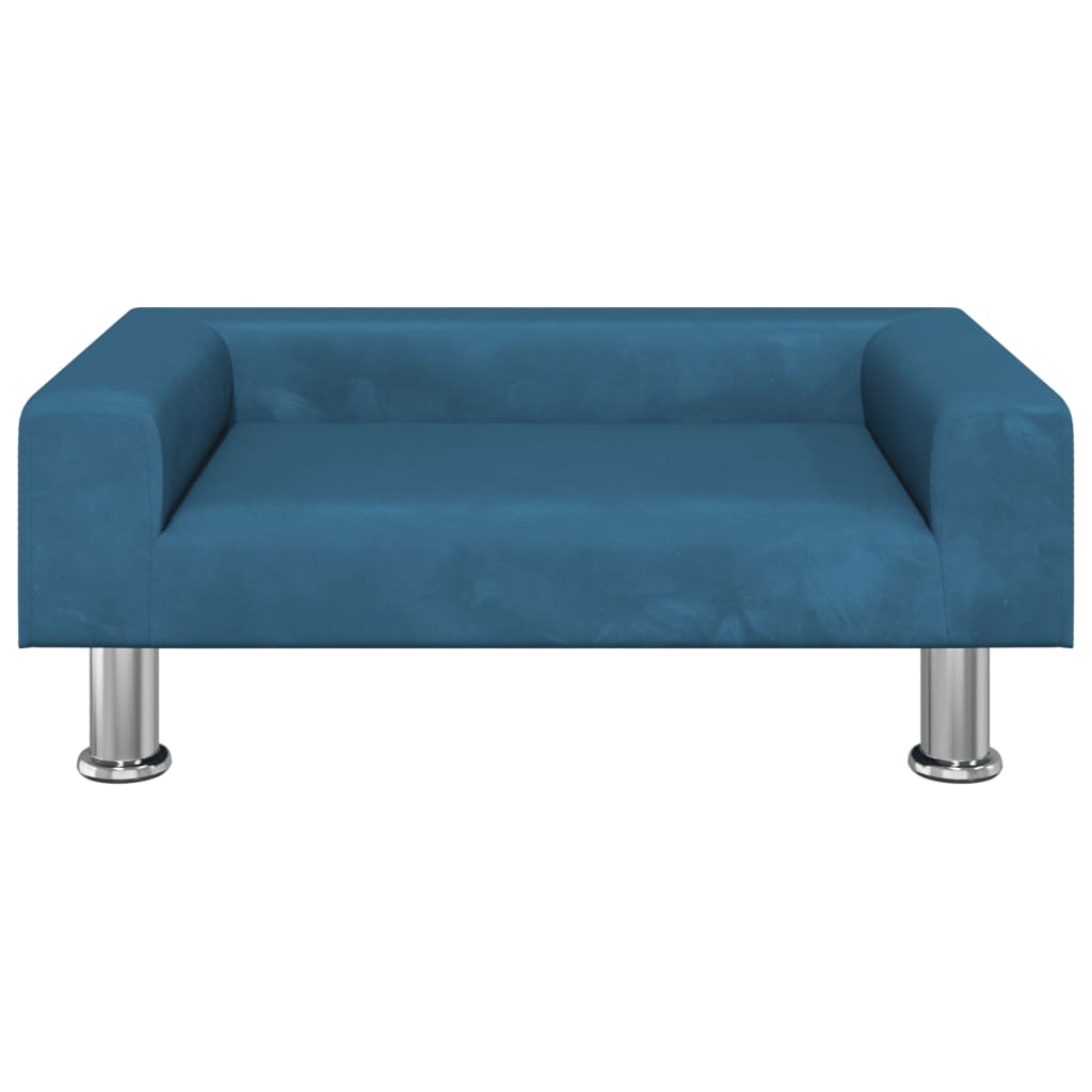 Hundbädd blå 70x45x26,5 cm sammet