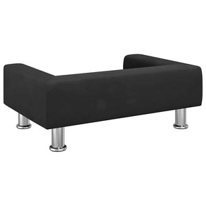 Hundbädd svart 70x45x26,5 cm sammet
