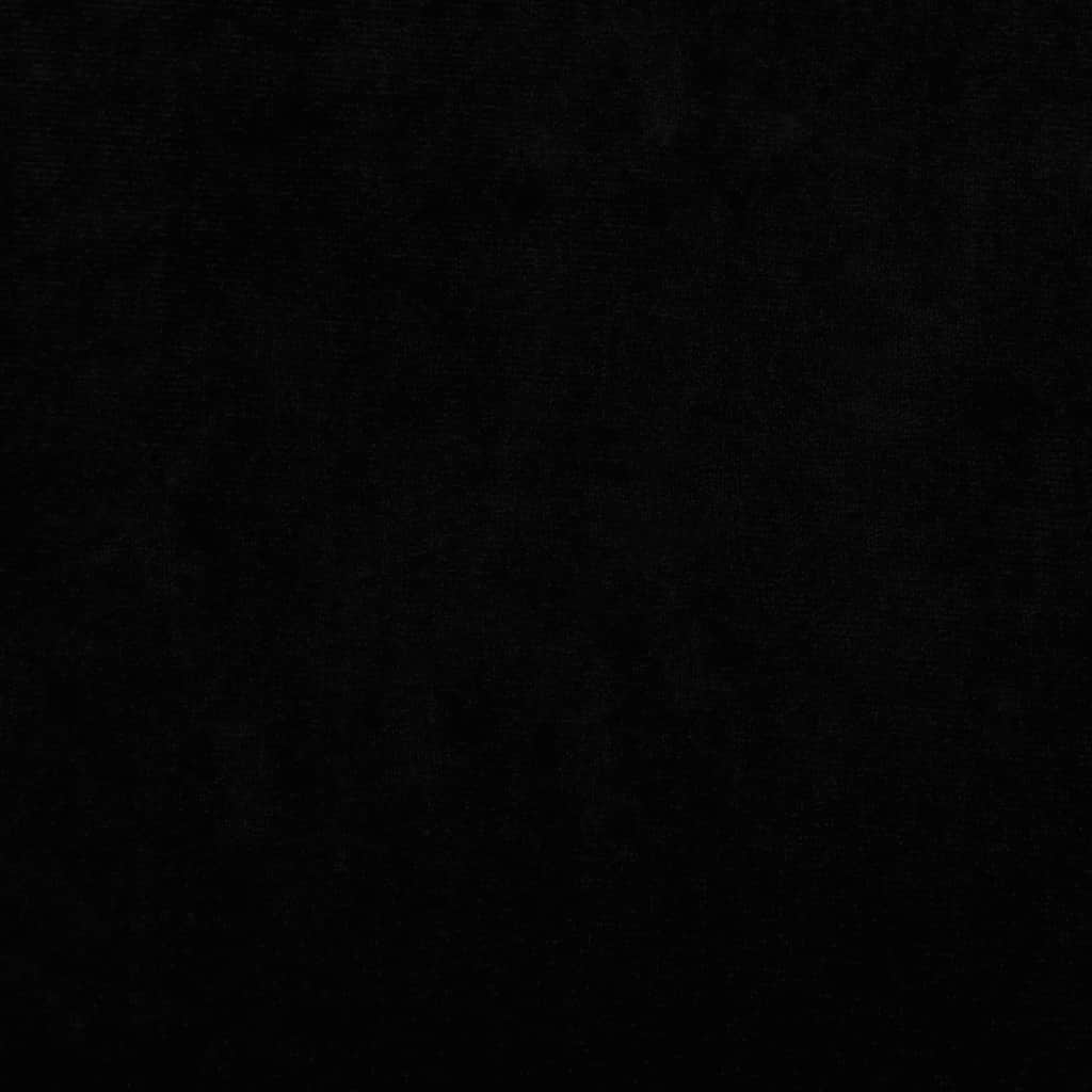 Hundbädd svart 70x45x26,5 cm sammet