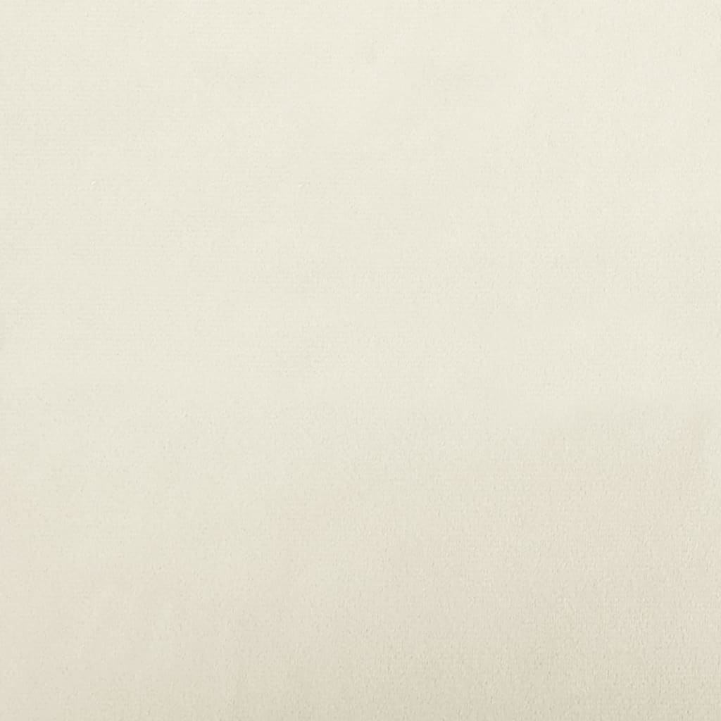 Hundbädd gräddvit 50x40x26,5 cm sammet