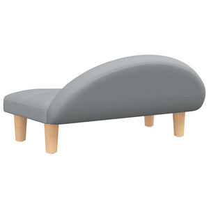 Hundbädd ljusgrå 70x52x30 cm tyg