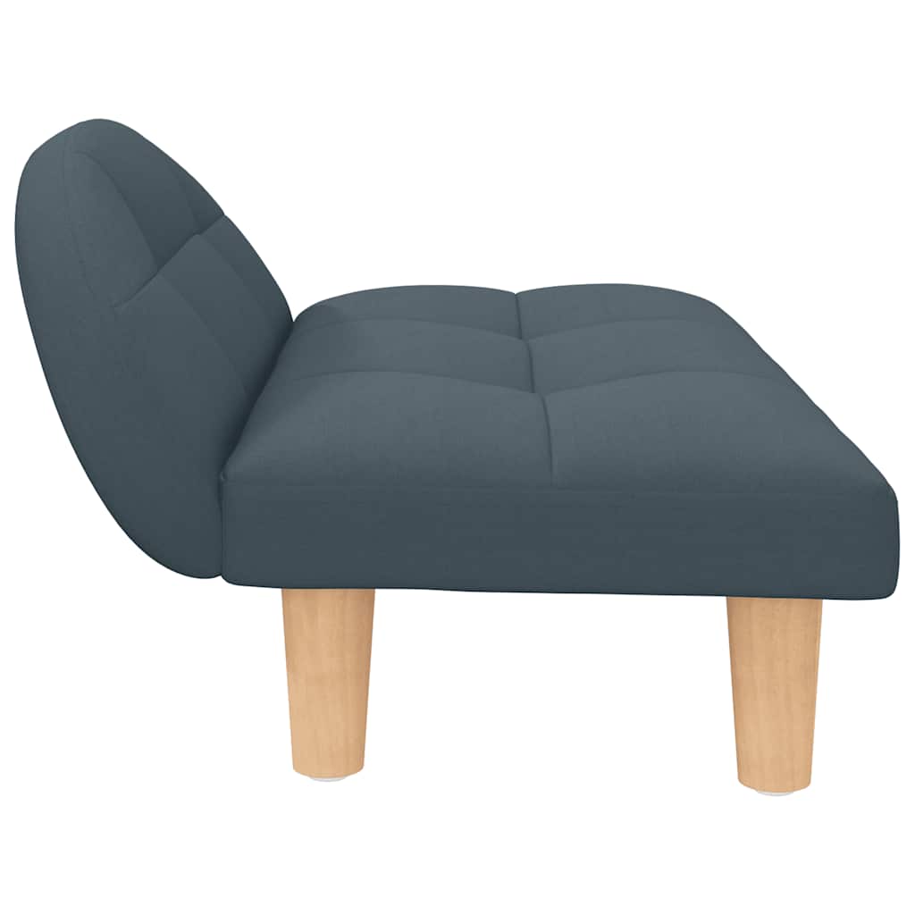 Hundbädd mörkgrå 70x52x30 cm tyg