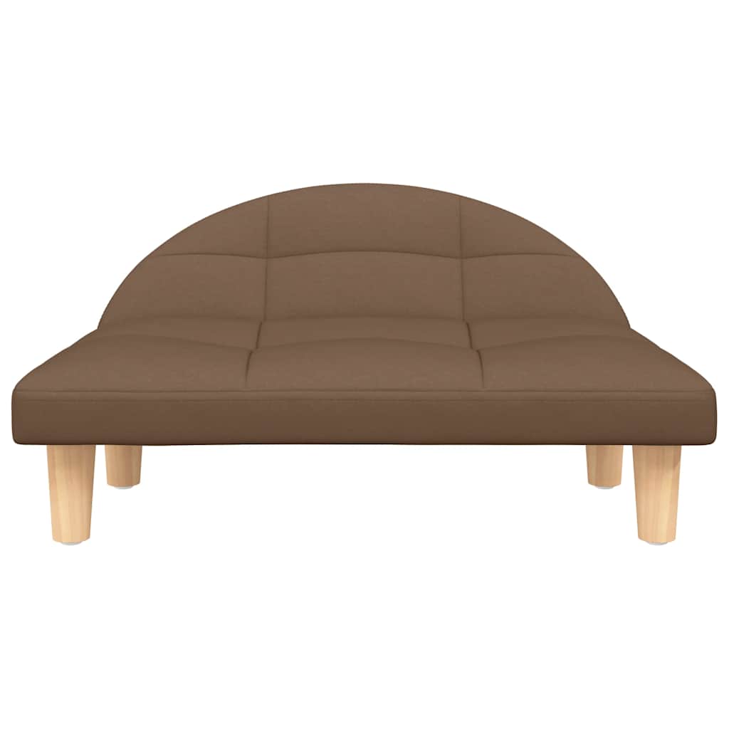 Hundbädd brun 70x52x30 cm tyg