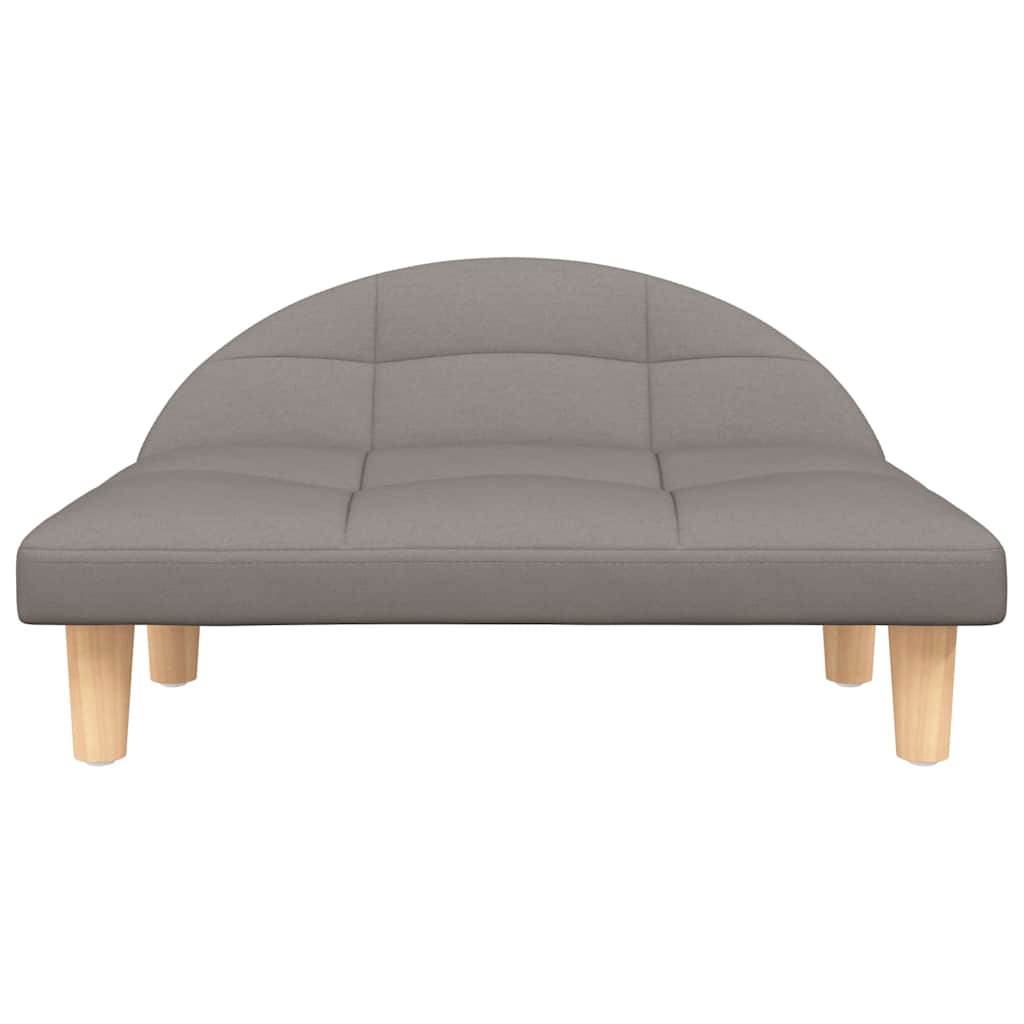 Hundbädd taupe 70x52x30 cm tyg