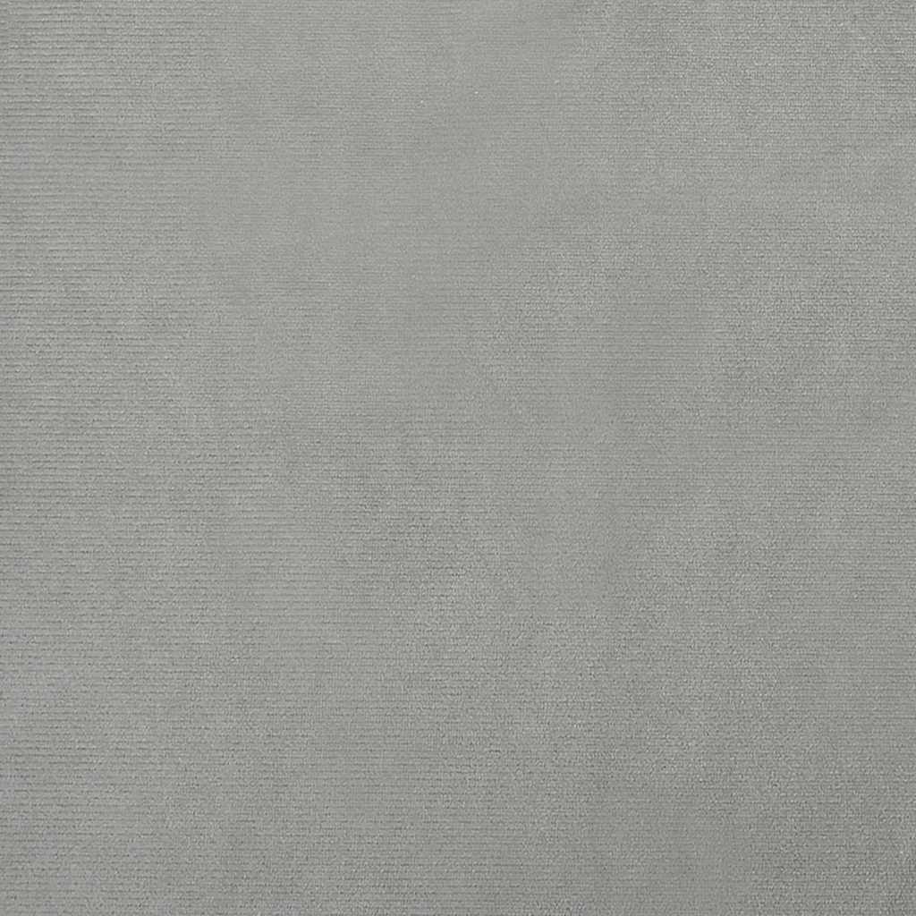 Hundbädd ljusgrå 70x52x30 cm sammet