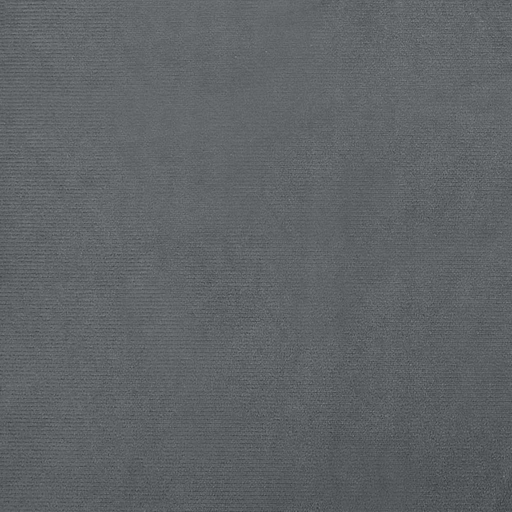 Hundbädd mörkgrå 70x52x30 cm sammet