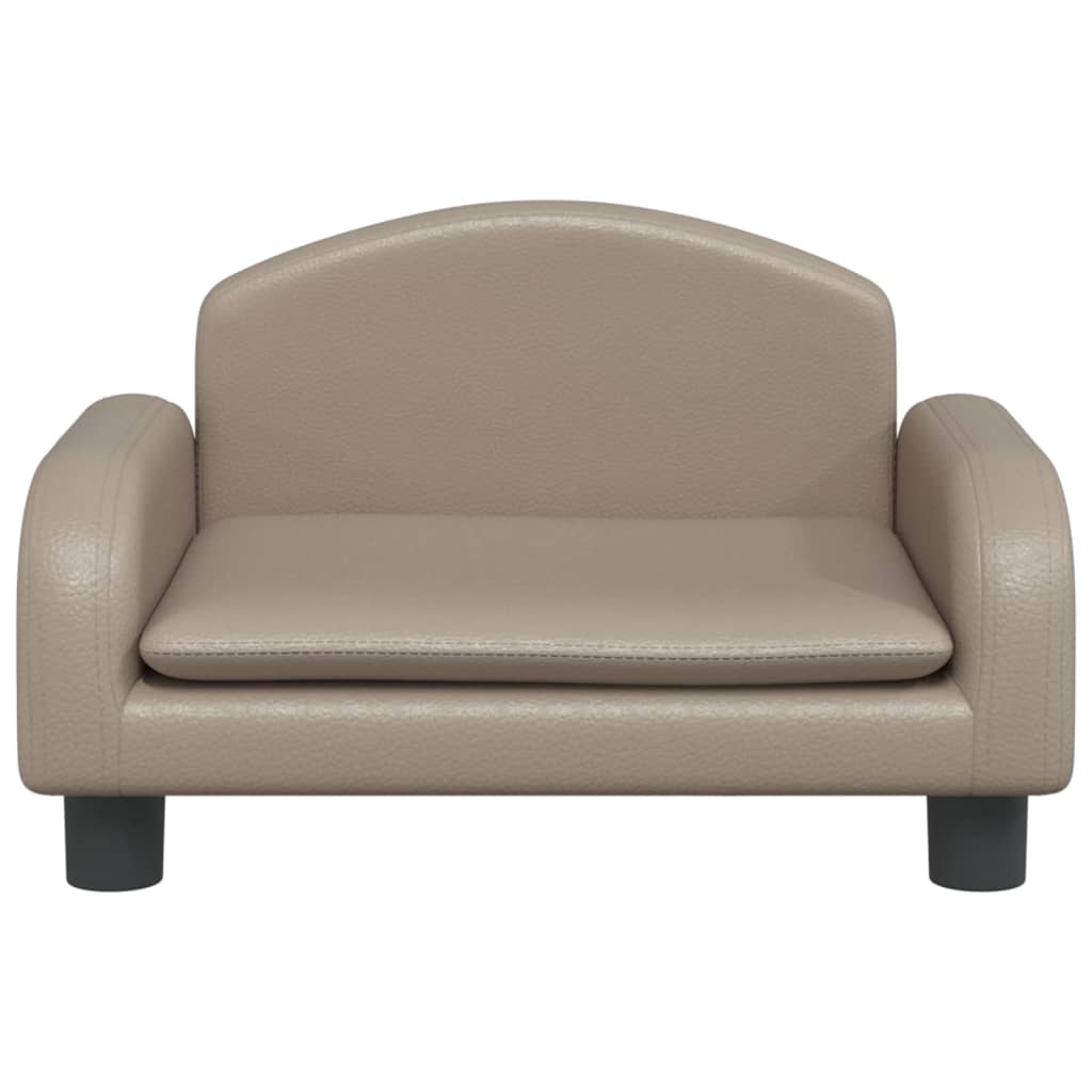 Hundbädd cappuccino 50x40x30 cm konstläder