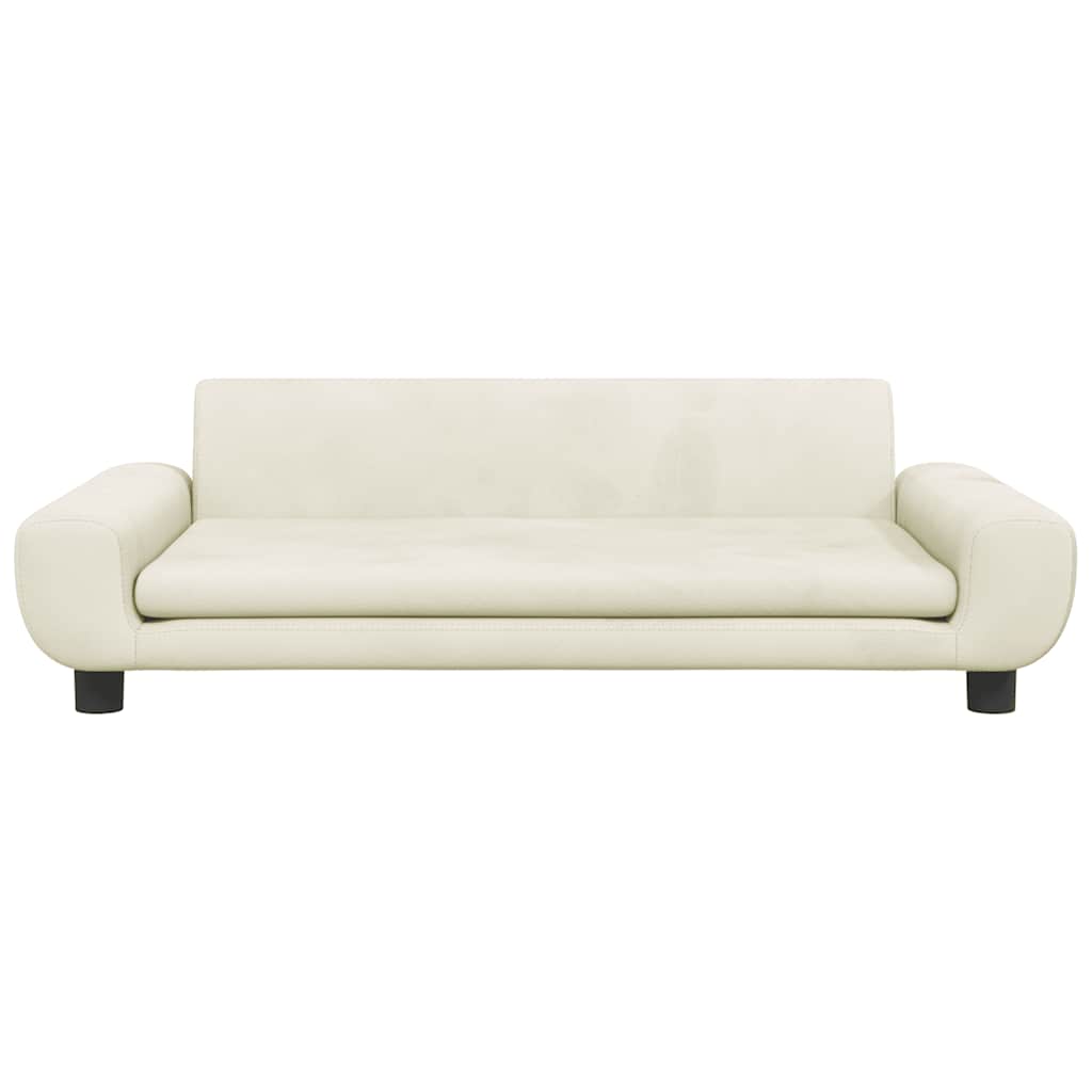 Hundbädd gräddvit 100x54x33 cm sammet