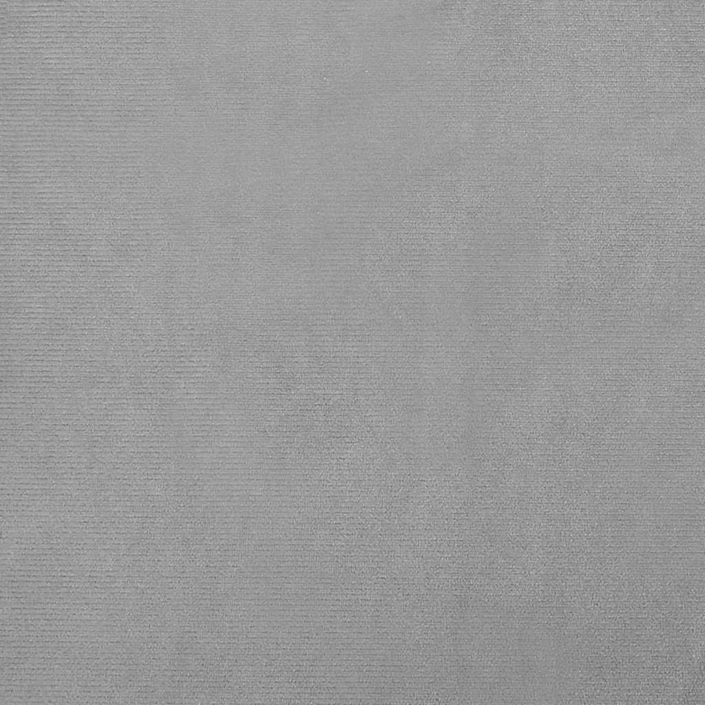Hundbädd ljusgrå 70x45x33 cm sammet