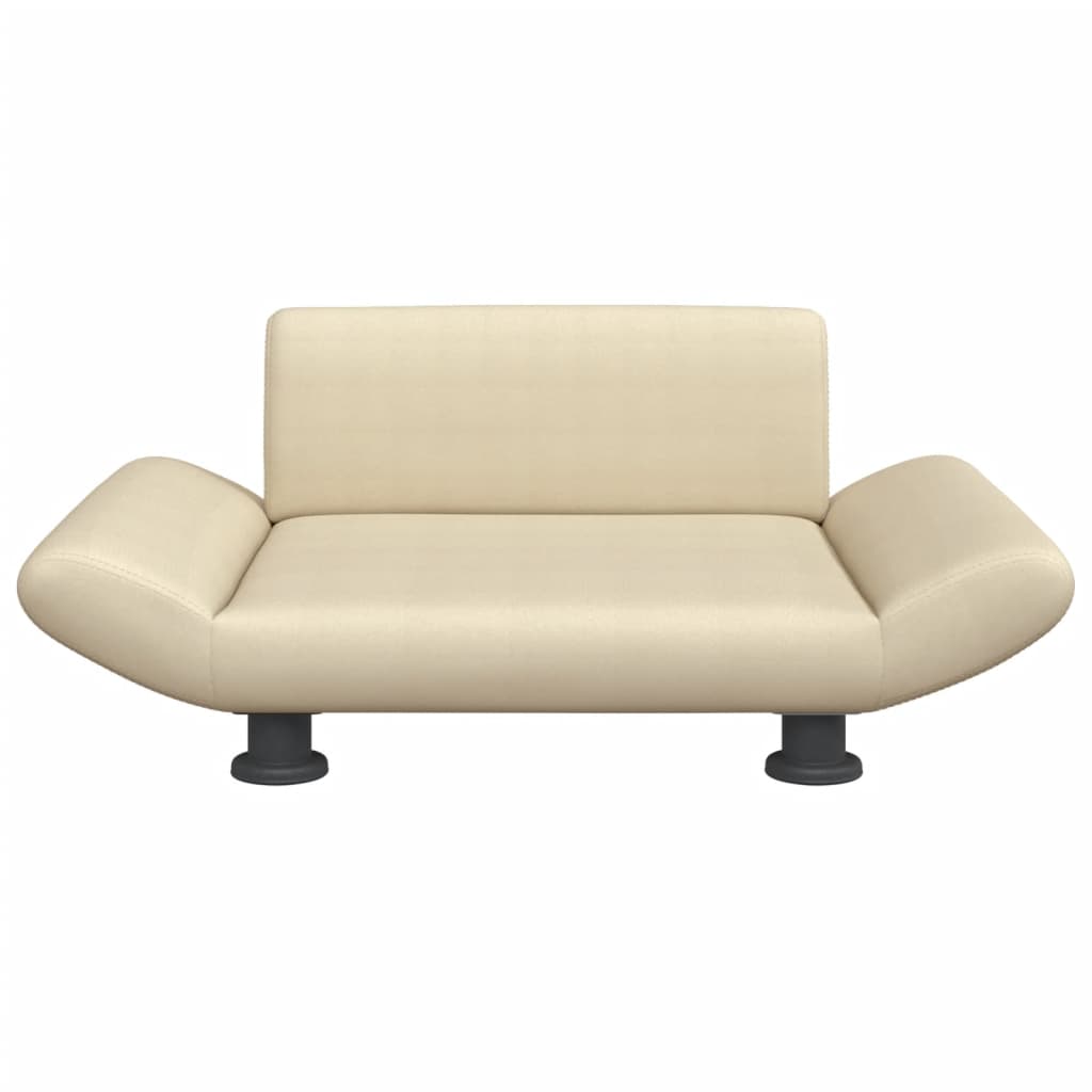 Hundbädd gräddvit 70x45x28 cm tyg