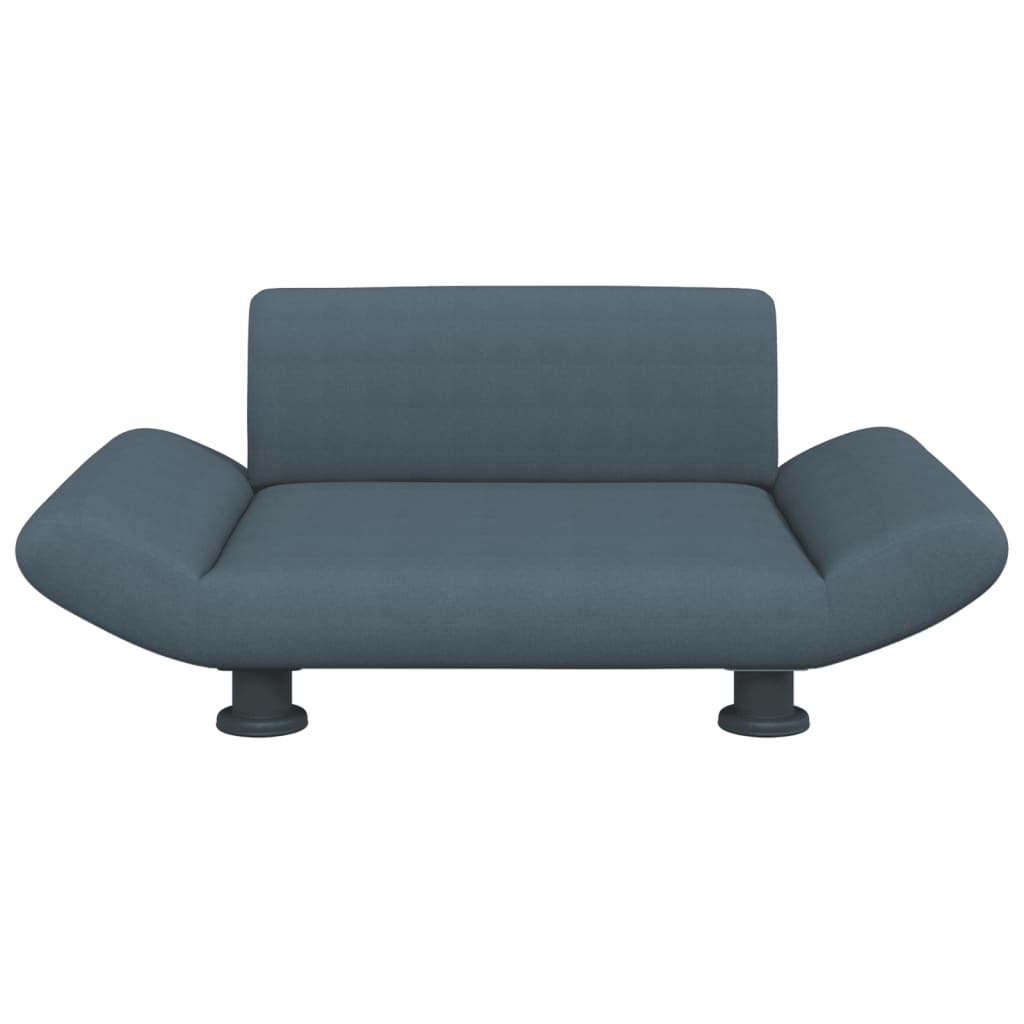 Hundbädd mörkgrå 70x45x28 cm tyg