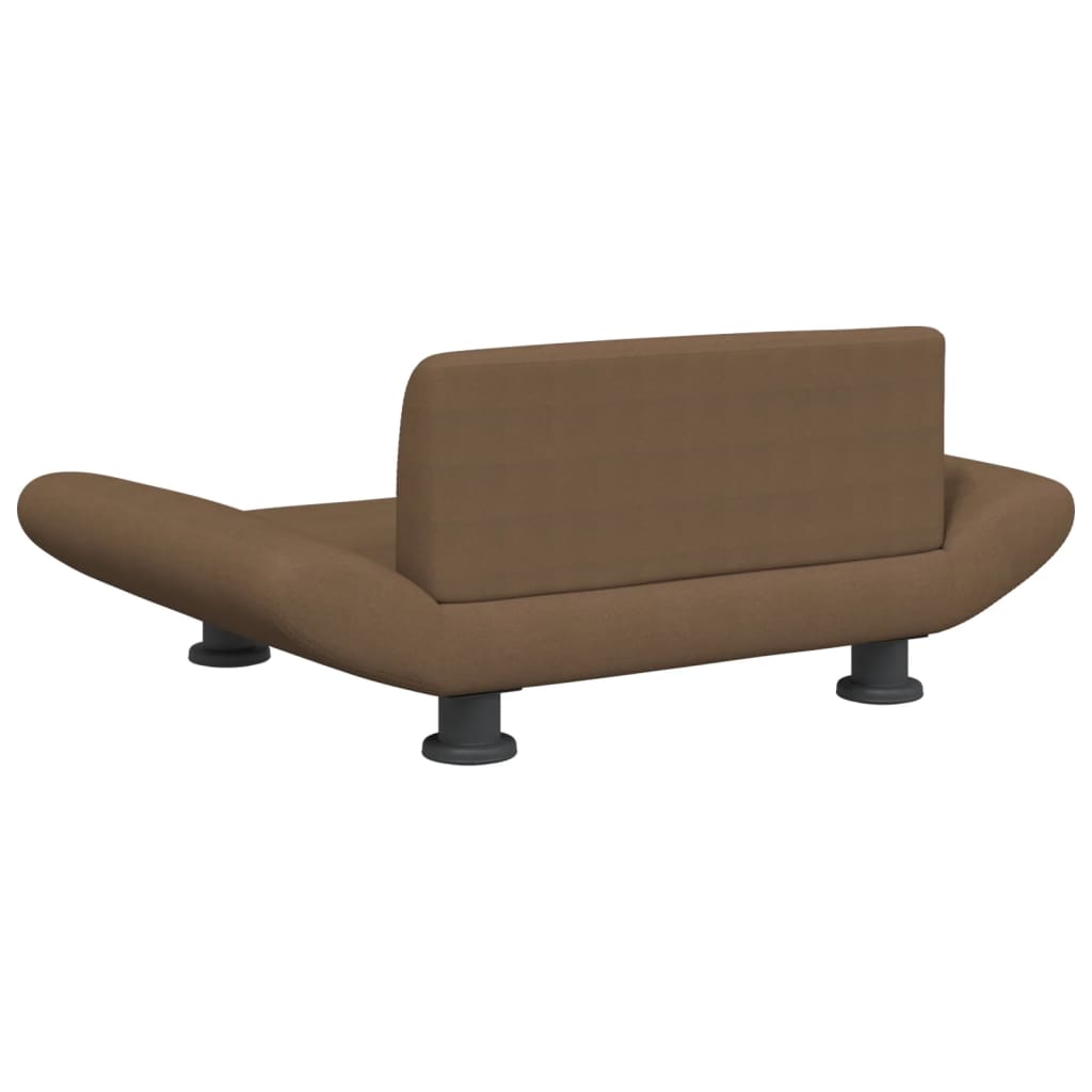 Hundbädd brun 70x45x28 cm tyg