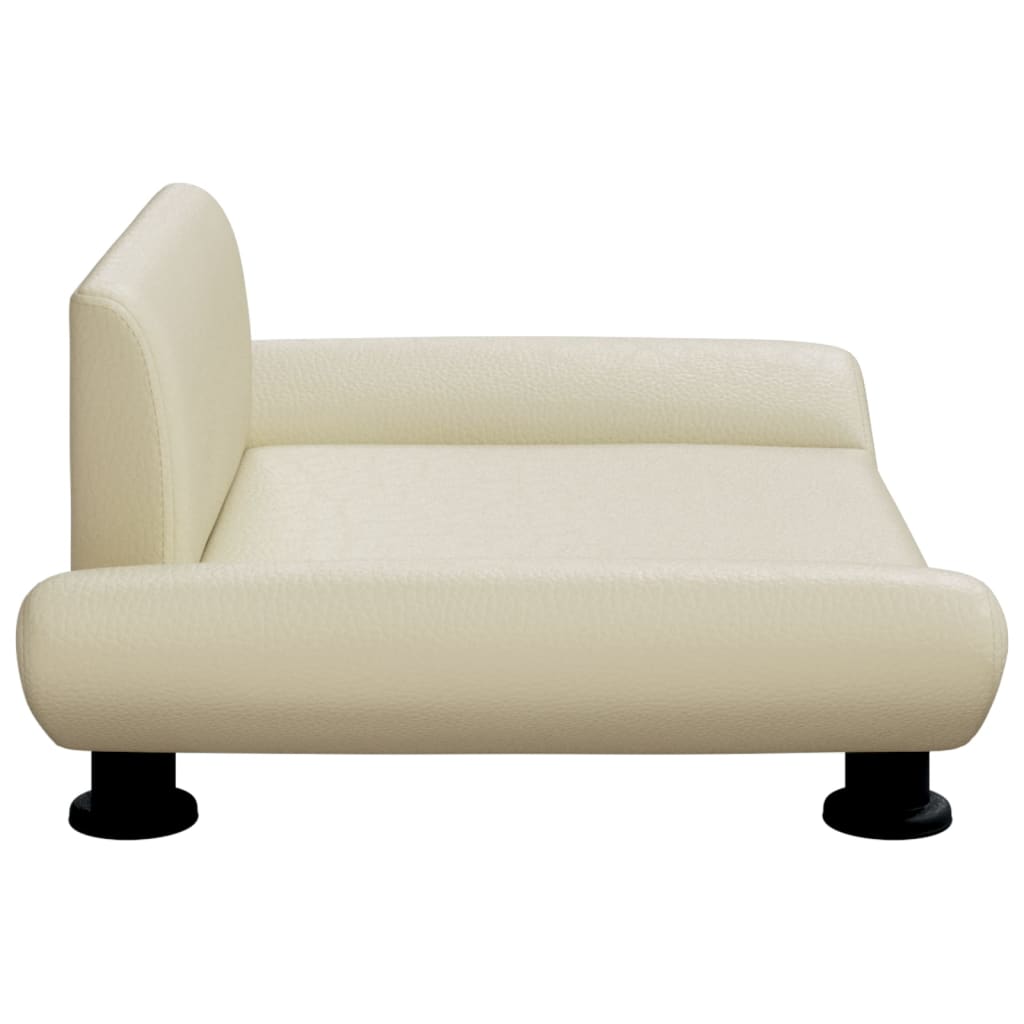 Hundbädd gräddvit 70x45x28 cm konstläder