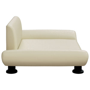 Hundbädd gräddvit 70x45x28 cm konstläder