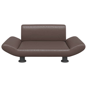 Hundbädd brun 70x45x28 cm konstläder