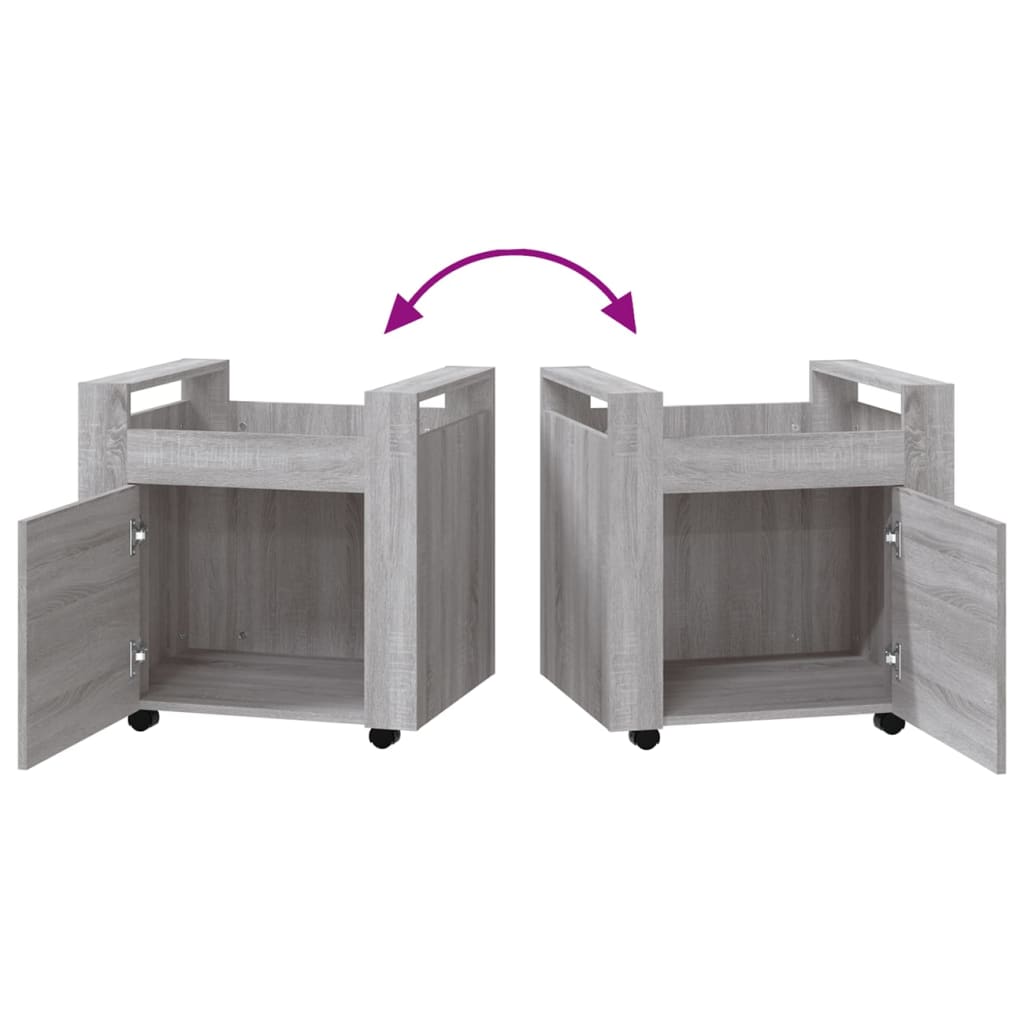 Skrivbord grå sonoma 60x45x60 cm konstruerat trä