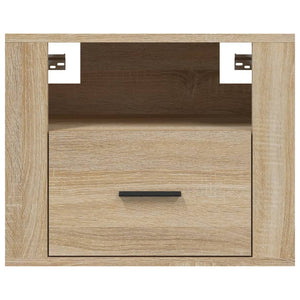 Väggmonterade sängbord 2 st sonoma-ek 50x36x40 cm