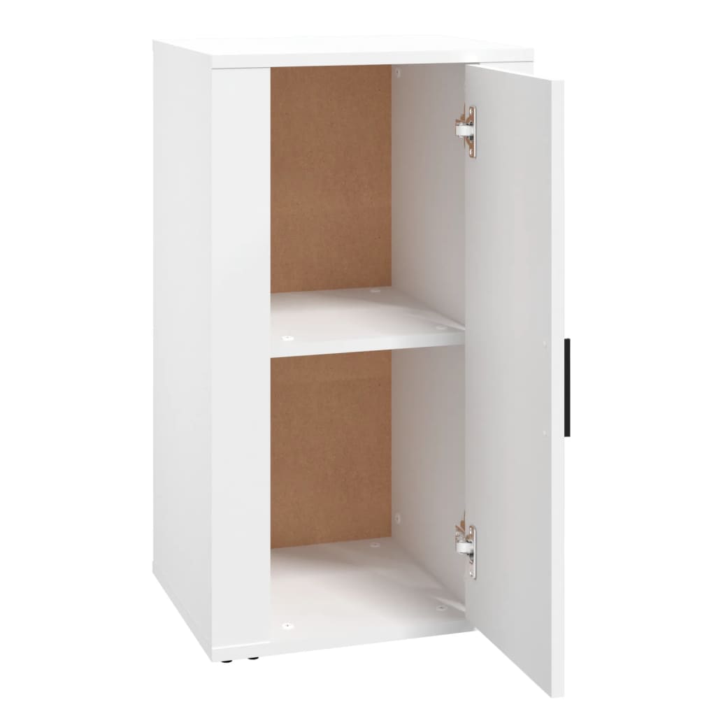 Skåp vit 40x33x70 cm konstruerat trä